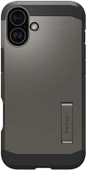 Spigen iPhone 16 Plus ile Uyumlu Kılıf Tough Armor Al MagFit MagSafe Özellikli Gun Metal - 2