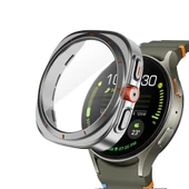 Samsung Galaxy Watch 7 44mm Ultra Dönüştürücü Kasa Koruyucu  Gümüş thumbnail 1
