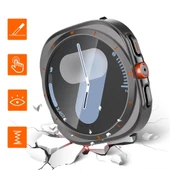 Samsung Galaxy Watch 7 44mm Ultra Dönüştürücü Kasa Koruyucu  Siyah thumbnail 6