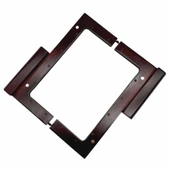 Ahşap Mıknatıslı Çanta Bursu Dikdörtgen ALT300 Kahve - 5