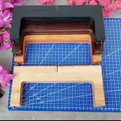 Ahşap Mıknatıslı Çanta Bursu Dikdörtgen ALT300 Kahve - 4