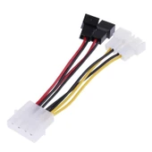 4475 Fan Çoklayıcı Kablosu Splitter 4 pin Switch 3 pin 3 Port thumbnail 1