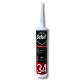 Selsil Silikonize Mastik Beyaz 450gr Beyaz Matik Boyanabilir Mastik - 1