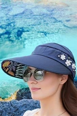 UV Korumalı Polyester Vizör Plaj Şapkası – Ayarlanabilir, Hafif ve Nefes Alabilir Tasarım thumbnail 1