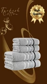 Banyo Havlu Seti 4 Lü Bale Premium - 70X140cm x2 / 50x90cm x2 - 6