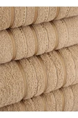 4 Lü Banyo Havlusu Seti Dora Bej - 70x140 - 5