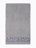 4 lü Pamuk Şal Havlu Seti Jakarlı Yumuşak Doku - Renkli 50x90 cm thumbnail 7