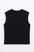 Erkek Bisiklet Yaka Sıfır Kol %100 Pamuk T-Shirt - 6