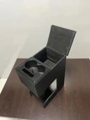 Oto Kolçak Çift Bardaklı Ayaklı Delmeden Pratik Mdf Üretimi Iki Ayak Ölçüsü Arası 13,5 cm Model thumbnail 1