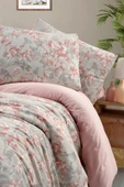 Çift Kişilik Nevresim Takımı Lıly Krem - 200x220 - 4