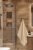 4 Lü Banyo Havlusu Seti Dora Bej - 70x140 - 1