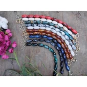 Akrilik Boncuklu Çanta Sapı Oval Boncuk ( 1 Adet ) - 2