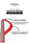 Loreal Paris Ruj Kalem Matte Lıp Crayon 110 Caramel Rebel - 5