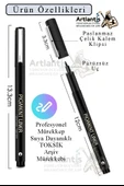 Teknik Çizim Kalemi 12 li 1 Paket Drawing Pigment Liner Eskiz Kaligrafi Kalemi Kalıcı Mürekkep Suya Dayanıklı - 3