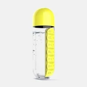 600 ML Pillbox Su Matarası Sarı - 2