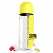 600 ML Pillbox Su Matarası Sarı - 1