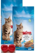 peturunsatis Mix Adult Cat Tavuklu Ve Balıklı Renkli Taneli Kedi Maması 1kg X 2 Adet + Kedi Kulak Figurlu Mamalık - 1