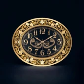 Galaxy Vav Harfli Büyük Boy İslami Duvar Saati 60 cm - 2