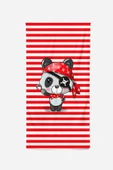 MoveBeach Panda Desenli Çocuk Plaj Havlusu, Banyo Havlusu - 2