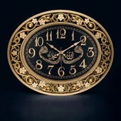 Galaxy Vav Harfli Büyük Boy İslami Duvar Saati 60 cm - 3