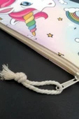 MoveBeach Unicorn Desenli Çok Amaçlı Portföy & Clutch Çanta - 2