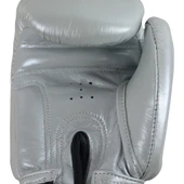DragonDo DRGN-G3 Hakiki Deri Boks Eldiveni Gümüş Kick Boks Eldiveni thumbnail 2