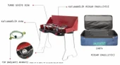 Orcamp K-629-60 Çift Ocaklı Çantalı Kamp Ocağı - 4