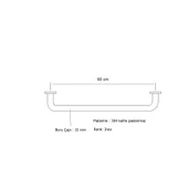 Tema Yaşlı Engelli Çap: 32 mm Tutunma Barı 60 cm Paslanmaz - 2
