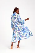 MoveBeach Desenli kaftan kimono & pareo uzun boy - 6