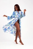 MoveBeach Desenli kaftan kimono & pareo uzun boy - 3