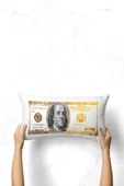 move home Dekoratif Kırlent Çift Taraf Dolar Desenli 30x50cm Içi Dolgulu - 4