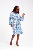 MoveBeach Desenli kaftan kimono & pareo kısa boy - 2