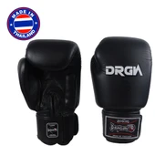 DragonDo DRGN-G3 Hakiki Deri Boks Eldiveni Siyah Muay Thai Eldiveni - 1