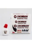 SNOWMAN BEYAZ TAHTA KALEMİ MÜREKKEBİ 90 CC KIRMIZI - 1