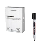 SNOWMAN KESİK UÇ PERMANT MARK KIRMZI KLİPS KAPAK 12 ADET - 2