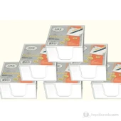 LİZY KÜP BLOK MİNİ BOY PLASTİK KUTU 80x80 BEYAZ - 1