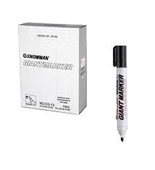 SNOWMAN KESİK UÇ PERMANT MARK SİYAH KLİPS KAPAK 12 ADET - 2