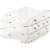 MAS EVRAK RAFI 3 LÜ ŞEFFAF MEKANİZMALI 1803 - 1