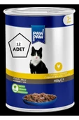 paw paw Tavuklu Yetişkin Kedi Konserve 400gr 12'li - 1