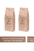 Mehmet Efendi Kavrulmuş Çekirdek Türk Kahve 500 gr x 2 Adet thumbnail 1