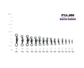 Fujin Barrel Swivel Fırdöndü Black Nickel 3-0 No thumbnail 2