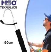 MSO Olta Balıkçılık Alüminyum & Paslanmaz Çelik Teleskopik Kakıç 90 CM - 1