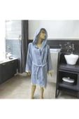 MYSOFTHOME Mysoft Home Peştemal Kapüşonlu Bornoz - 5