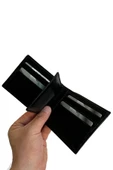 Siyah Hakiki Deri Çıkarılabilir İç Bölmeli Yatay Model Klasik Erkek Cüzdan - XD-3017 thumbnail 5