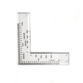 Harita Ölçüm Cetvel Seti -Tam Set - D cetveli, L Cetveli, Tersim Malzemesi, Ölçekli Düz Cetvel, Askeri MİNKALE SETİ - 3