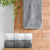 Schafer Home Solid Jakarlı Havlu 70x140 Cm 1 Parça-Gri - 1