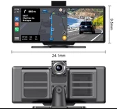 MPIA CP10  256GB Carplay Apple Android Uyumlu 10.2 İnç Büyük Ekran Tak Çalıştır 4K Ön/Arka Çift Kameralı Araç Ekranı - 7