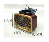 Powerdex RX-BT1110S Retro Radyo Solar Enerjili, Bluetooth, Usb, Fm/am/sw Kahverengi - 3
