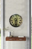 Kasva Concept Hediyelik 40 Cm Krom Metal Kitap Duvar Saati - 4