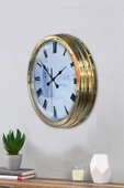 Kasva Concept Hediyelik 40 Cm Gold Metal Hayvan Duvar Saati - 3